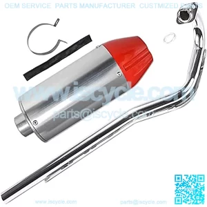 28mm(1.1inch) Exhaust Pipe Muffler for 50cc 110cc 125cc ATV Dirt Pit Bike Motorcycle