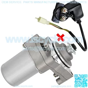 3 Bolt Starter Motor+Solenoid Starter Relay,for 50cc 70cc 90cc 100cc 110cc 125cc Dirt Bikes Go Karts ATVs Pit Bike Dune Buggy Sandrail Quad 4 Wheelers SSR Roketa Taotao Coolster Jonway SunL,by NAKAO