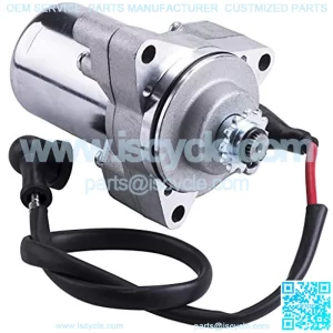 3 bolt Starter Motor WIth Line For 50cc 70 cc 90cc 100cc 110cc 125cc 4 Stroke Quad Wheelers ATVs Taotao SSR Roketa Go Karts Pit Bike Jonway SunL Dune Buggy Sandrail Coolster