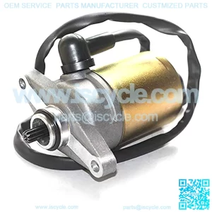 10 Teeth Starter Motor with Wire Cable for GY6 49cc 50cc Scooter 139QMB Moped ATV Go Karts SUNL ROKETA TANK BAJA