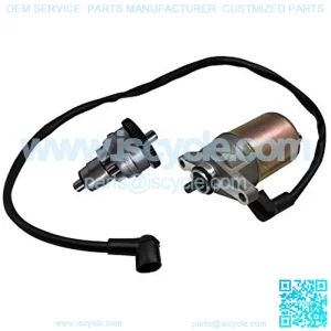 Starter Motor and Drive Bendix for GY6 47cc 49cc 50cc Scooter Moped for Atv Go Karts for Sunl for Roketa for Tank for Jcl