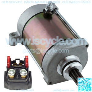 Starter & Relay Solenoid for Yamaha Grizzly 660 YFM660 2002-2008 Atv New