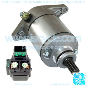 Starter & Relay Solenoid for Suzuki LT-A400 LTA400F Eiger 2X4 4X4 Auto 2002-2007