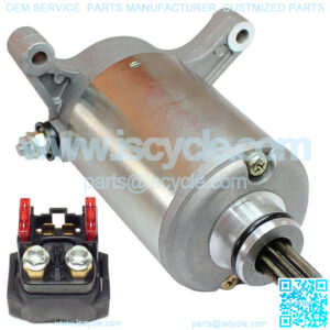 Starter & Relay Solenoid for Yamaha Raptor 350 YFM350 2006-2009 Utv New