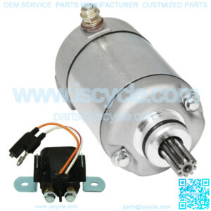 Starter With Relay Solenoid for Polaris Predator 500 2003 2004 2005 2006