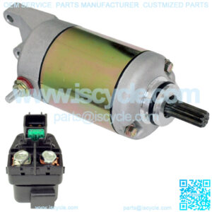 Starter & Relay Solenoid for Suzuki LT-A500X LTA500X Kingquad 500 Axi 2009-2020