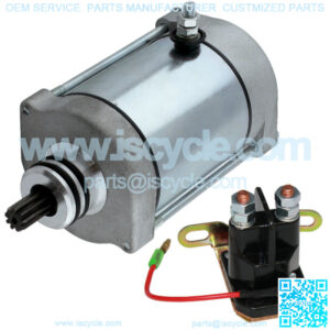 Starter & Relay Solenoid for Polaris Sportsman 700 2002 2003 2004 2005 2006