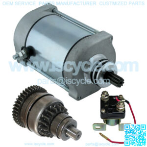 Starter Drive & Relay Solenoid for Polaris Sportsman 600 2003 2004 Atv New
