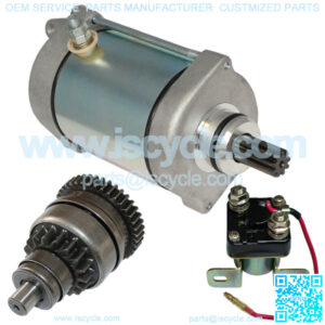 Starter & Drive for Polaris Xpedition 325 325Cc Engine 2000-2002 Relay Solenoid