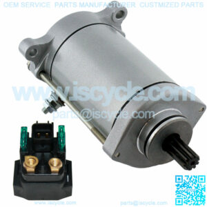 Starter And Relay Solenoid for Suzuki VL1500 Vl 1500 Boulevard C90 2005-2009