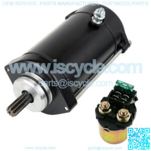 Starter And Relay Solenoid for Kawasaki Vulcan 88 VN1500 A B Se 1987 1988-1995