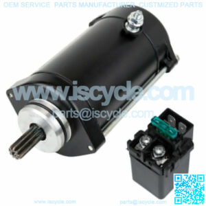 Starter And Relay Solenoid for Kawasaki Vulcan 1600 VN1600 2003-2008
