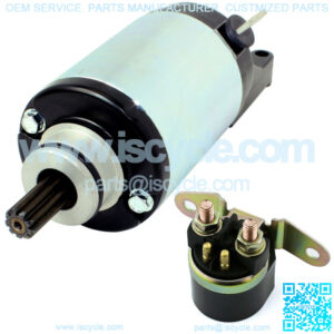 New Starter & Relay Solenoid for Suzuki Gsf400 Gsf 400 BandIT 400 1991 1992 1993