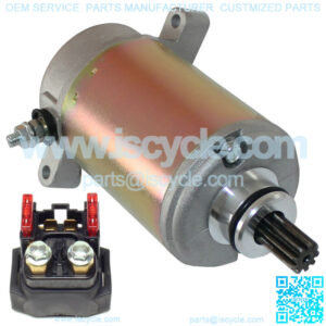Starter & Relay Solenoid for Yamaha Big Bear 400 YFM400 2000-2012 Atv New