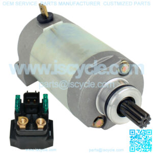Starter & Solenoid Relay for Yamaha Raptor 250 YFM250 2008 2009 2010 2011 2012