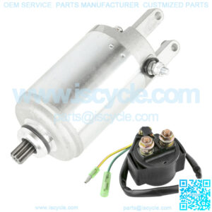 Starter & Solenoid for Honda Atv ATC250ES Big Red ATC250SX 250 ATC250 1985 1986