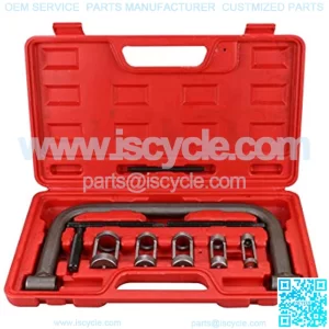MR CARTOOL 10pcs Solid Valve Spring Compressor, Small Engine Auto Spring Compressor C Clamp Repair Tool Kit for Motorcycle, ATV, Car