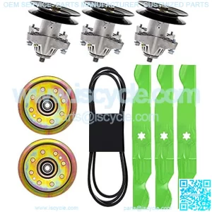 Spindle Belt Idler Blade Kit 50 inch Deck for Cub Cadet RZT Zero Turn Mower 942-04053C