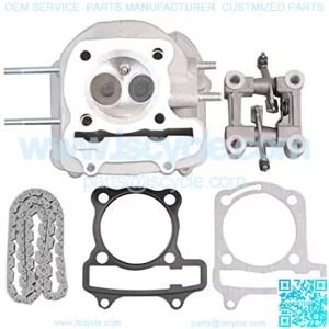 63mm Cylinder Body Assembly with Rocker+94 Chain for 4-Stroke GY6 150cc 180cc 200cc 250cc Engines ATV Off-Road Vehicle Scooter Go Kart