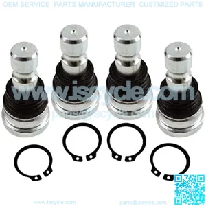 4PCS Ball Joint Set Fits for Polaris RZR Ranger XP Sportsman X2 Scrambler 570 800 900 All Models, 7061220 7061187 7081505 7081580 7081666 7081924 ATV UTV Front Ball Joints Set Upper and Lower