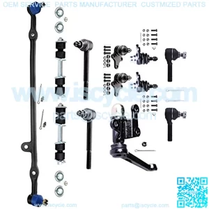 12Pcs Front Upper Lower Ball Joints Outer Inner Tie Rod Ends Center Link Suspension Sway Bar Links Idler Arm fit 1989 1990 1991 1992 1993 1994 1995 for Toyota Pickup RWD