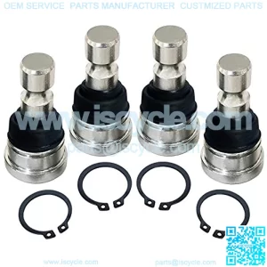 Ball Joint Set for All Polaris RZR 570 800, Sportsman/Scrambler 850 and 2013-2016 Polaris Ranger 900 XP/Diesel/Crew,4pcs ATV/UTV Front Ball Joint Joints Set Upper and Lower