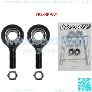 SuperATV Heavy Duty Tie Rod End Replacement Kit for Polaris Ranger Midsize/Full Size/RZR XP 900 - (For SuperATV Heavy Duty Tie Rods)