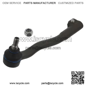 BMW E38 1994-2001 Front Left Black Steel Tie Rod End - 32211141345