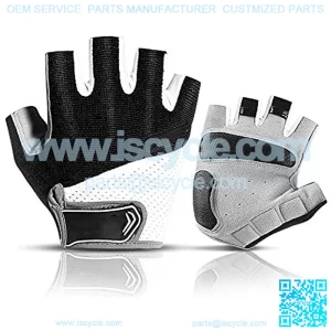 Cycling Gloves Bike Gloves Cycling Gloves for Men with Anti-Slip Shock-Absorbing Pad Bike Gloves for Men Road Mountain Bike Gloves Running Gloves Light Weight, Half Finger,Women, Youth