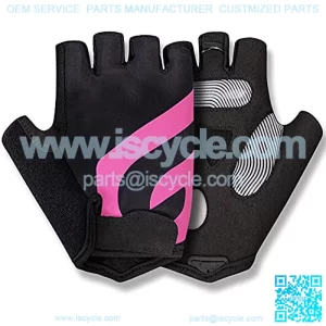 Professional Padded Exercise Gloves, BreathWorkout Gloves with Gel Pad Shock-Absorbing Anti-Slip for Weight Lifting, Cycling, Gym, Mountain Bike, Training, Powerlifting, Hanging, Fingerless for Men & Women