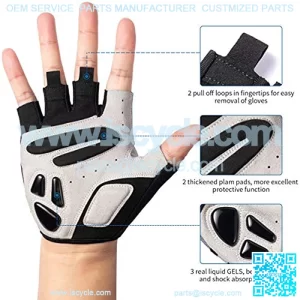 Cycling Gloves Men,Mountain Bike Gloves,Bicycle Gloves Half Finger 5mm Gel Pad Shock-Absorbing,Anti- Slip Road Riding Gloves BreathSports Gloves for Men and Women,2021 Version