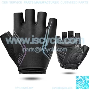 Cycling Gloves Bike Bicycle Gloves Half Finger Padded Gloves for Men Women Colorful Reflective Anti-Slip Shock-Absorbing BreathGlove for Road Mountain Bike Riding Outdoor Sports