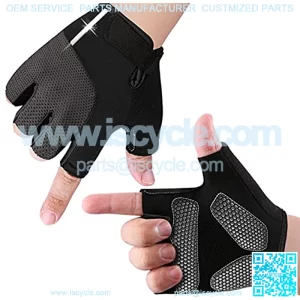 Cycling Gloves, Half Finger Bike Gloves MTB DH Road Bicycle Gloves Gel Pad Shock-Absorbing Anti-Slip BreathMotorcycle Mountain Bike Gloves for Men Women