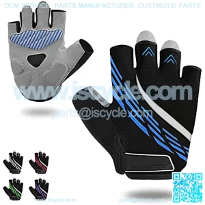 Bike Gloves Cycling Gloves for Men Women, Half Finger Gloves Anti Slip Shock Absorbing Mountain Bike Gloves, Padded BreathMTB Road Bicycle Gloves
