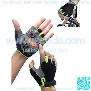 Gel Men's Road Cycling Gloves,Half-Finger Glove,MTB Road Bicycle Gloves,Gel Pad Shock-Absorbing Anti-Slip BreathMotorcycle Mountain Bike Gloves,Unisex.