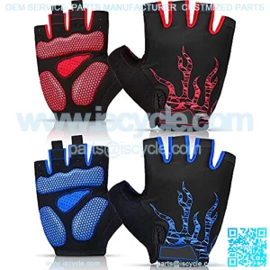 2 Pairs Mens Cycling Gloves Mountain Bike Gloves Half Finger BreathMotorcycle Road Bicycle Gloves Shock-Absorbing Non-Slip Sports Gloves for Men Women Unisex