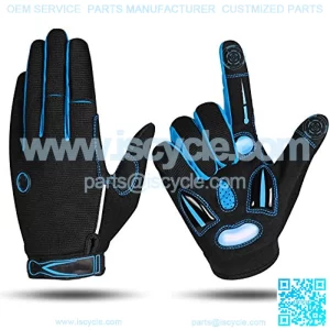 Cycling Gloves Full Finger Winter Bike Gloves 5MM SBR+Liquid Gel Padded Anti-Slip Shock-Absorbing Touchscreen Gloves Bicycle Gloves for Men Women