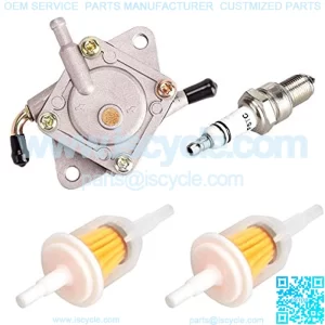 Golf Cart Fuel Pump for Club Car DS & Precedent 1984-up Gas with 290FE 350FE Kawasaki Engine, OEM: 1014523 1014524