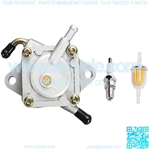 1014523 Fuel Pump for Gas Golf Cart Tune Up Kit with Fuel Filter Spark Plug DS Precedent from 1984 to Present 290FE 350FE Compatible with Kawasaki Engine 1014523