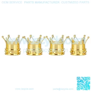 Solenoid Valve 4pcs Bicycle Auto Truck Accessories Tire Valve Caps Tyre Bike Tools Tire Valve Caps On The Nipple Valve Cap Water Solenoid Valve (Color : Gold)