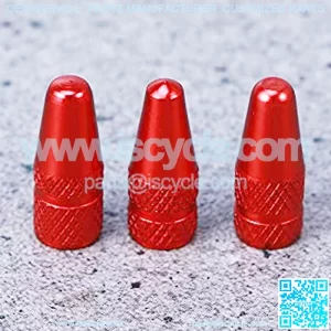6 Pcs Bicycle Aluminum Alloy French Valve Caps Compatible with MTB Road Bike Mountain Bike Tyre Air Valve Caps Dust Covers (Green) (Color : Red)