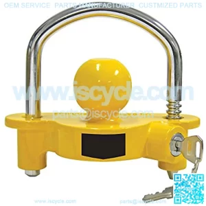 72783 Coupler Lock, Adjustable Storage Security, Heavy-Duty Steel