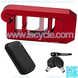 Adjustable Motorcycle Lock - Grip Lock,Throttle Lock,Brake Lock,Handlebar Lock,Secure Your Motorcycle Moped Scooter Motorbike or ATV in Under 3 Seconds!One-time Adjust for Longtime Use!