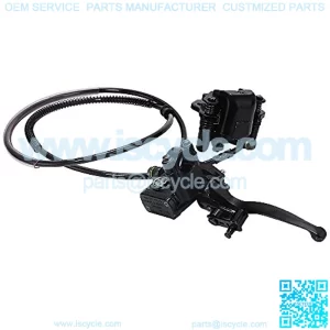 Rear Hand Hydraulic Disc Brake Master Cylinder Caliper Assembly with Brake Pads for Chinese ATV Quad TaoTao Buyang Coolsport Kazuma 50 90 110 125 CC