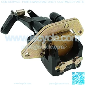 Rear Brake Caliper & Pads Assembly for Yamaha ATV YFZ450 2004-2005 with Parking Brake 5TG-2580W-00-00 5LP-W0046-50-00