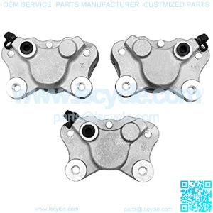 Front Left Right & Rear Brake Calipers for Arctic Cat ATV 250 300 375 400 454 500 with Pads 0402-011 0402-010 0402-011