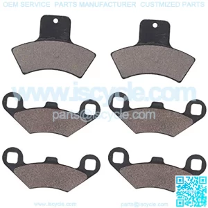 Front & Rear Brake Pads for Sportsman 500 4x4 HO Scrambler 400 Trail Blazer 250