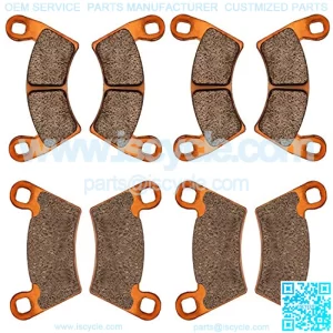 Brake Pads for 2012-2018 Polaris Ranger XP 900,2008-2013 Polaris Ranger 500 700 800, 2014-2017 Ranger Diesel,2010-2015 Ranger EV,4 Sets Front & Rear Replacement Brake Pads