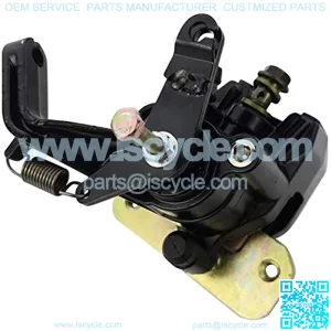 Rear Brake Caliper Assembly with Parking Brake for Honda TRX250X TRX300EX TRX300X Fourtrax Sportrax with Bracket & Brake Pads 43250-HM3-305