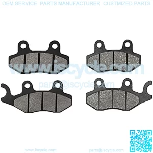 Front and Rear Brake Pads Compatible with KAWASAKI ATV KRF 800 Tyrex & Tyrex 4 (All Models) 2014-2016 / KAF 820 Mule Pro / EPS (All Models) 2015-2016